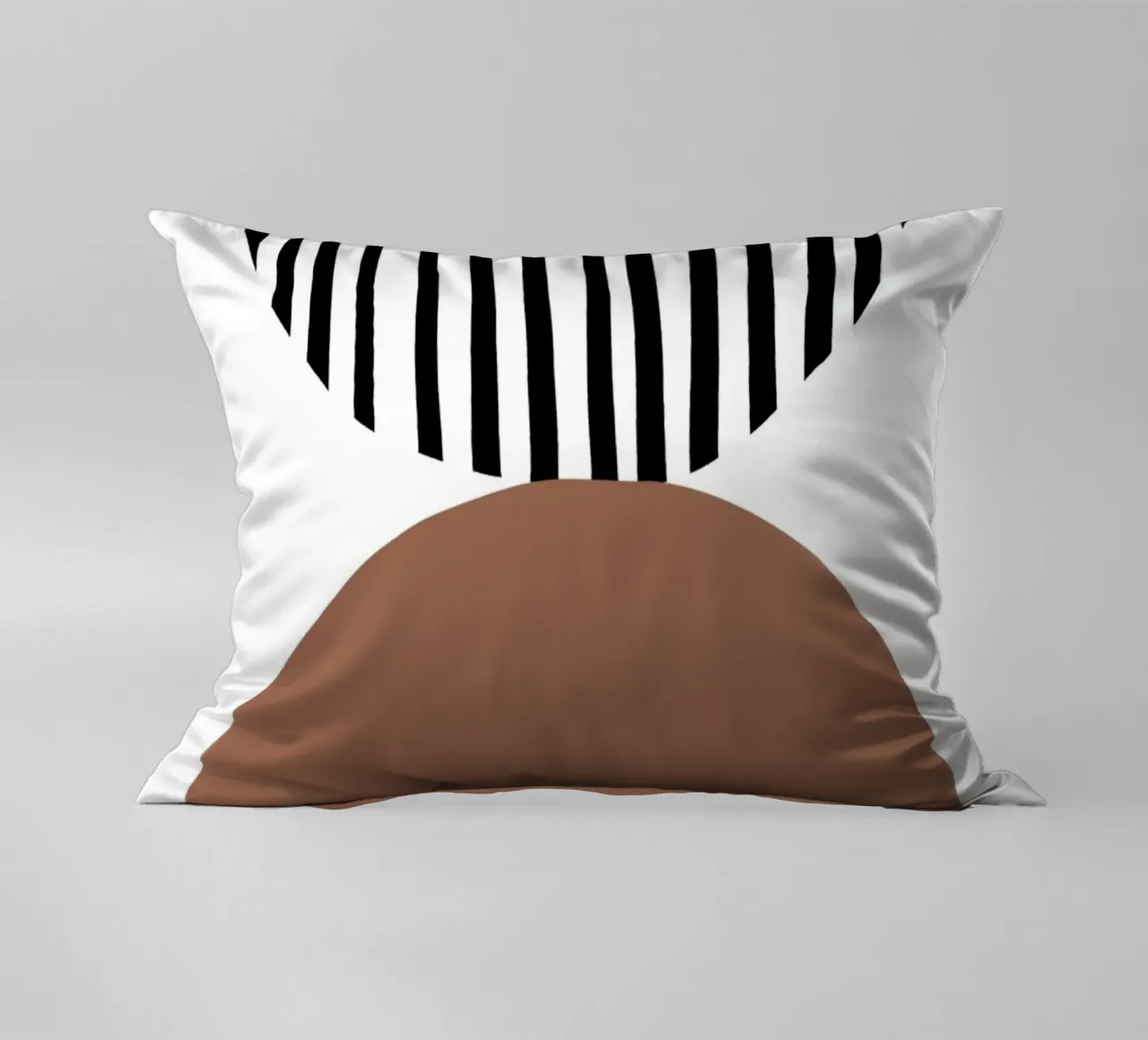 Modern Geometric Moon Phases Art decorative cushion by Melloi Art Print