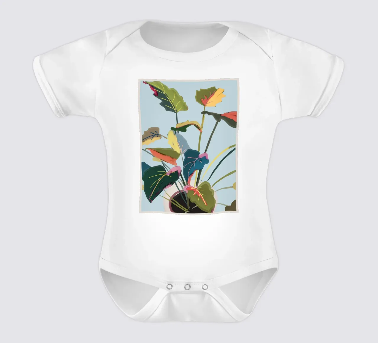 Pianta d'appartamento 8 body neonato maniche corte da ThingDesign