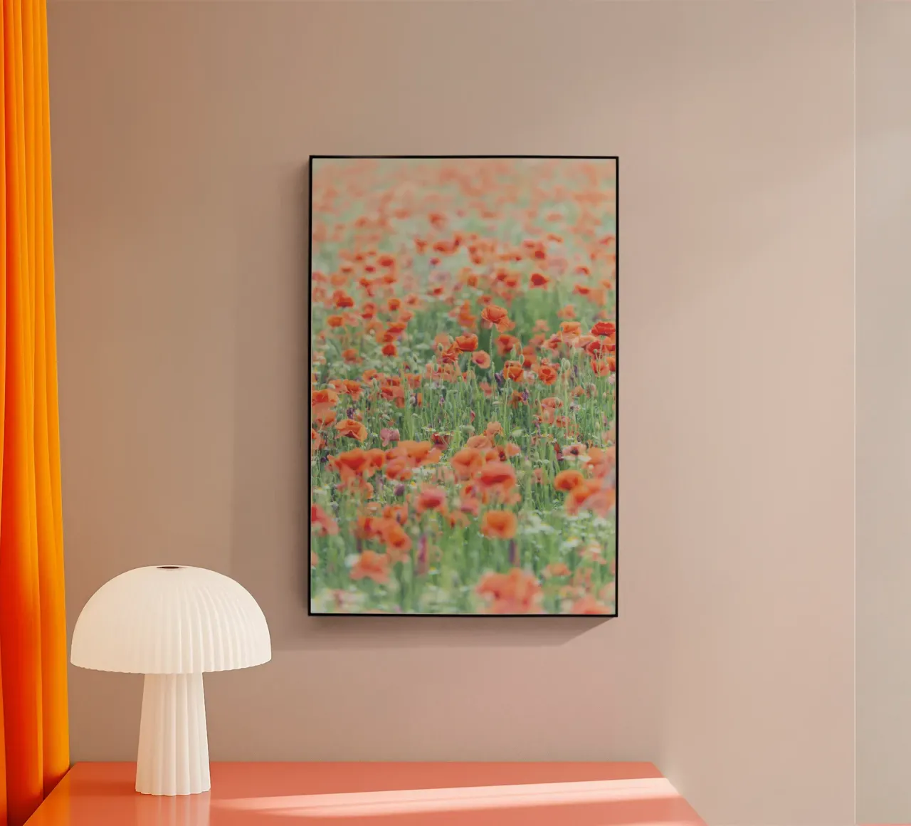 Campi rossi - Una storia d'amore scritta con i papaveri plexiglass da Curious Collections by Marielle Leenders