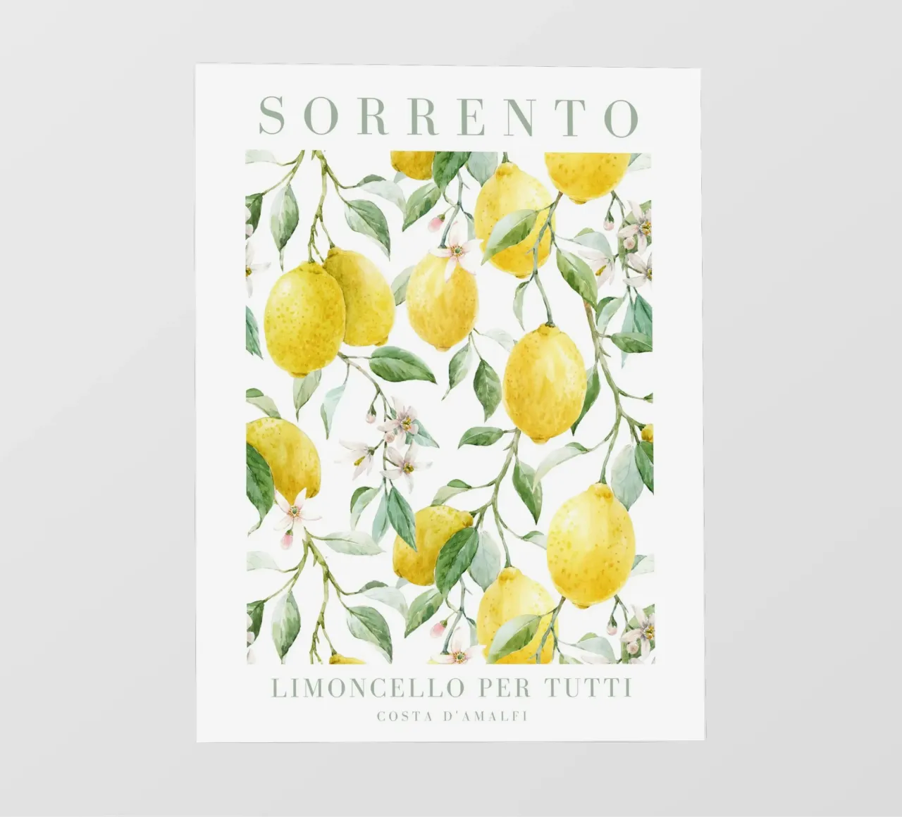 Lemon Sorrento Limoncello Per Tutti telo in pvc da Bella Studio