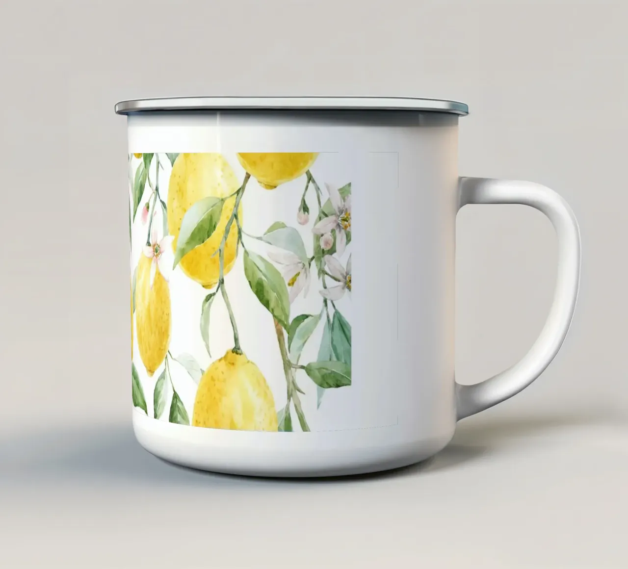 Lemon Sorrento Limoncello Per Tutti tazza in smalto da Bella Studio