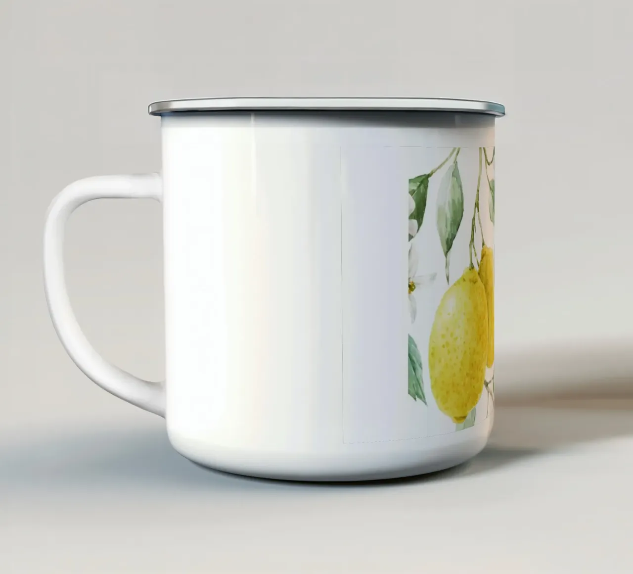 Lemon Sorrento Limoncello Per Tutti tazza in smalto da Bella Studio