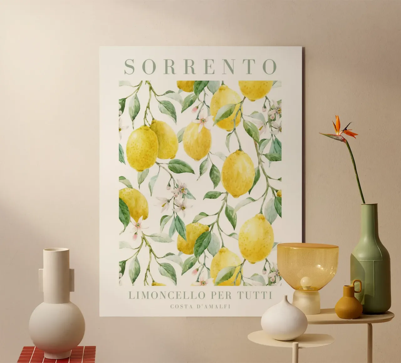 Lemon Sorrento Limoncello Per Tutti alluminio dibond da Bella Studio