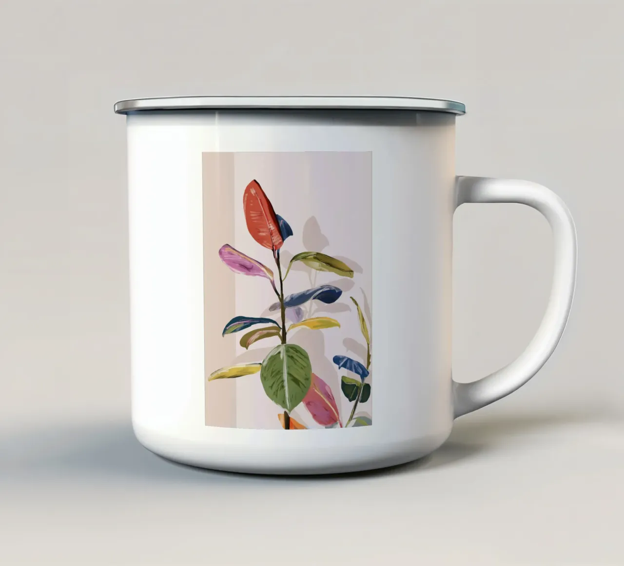 Pianta d'appartamento 6 tazza in smalto da ThingDesign