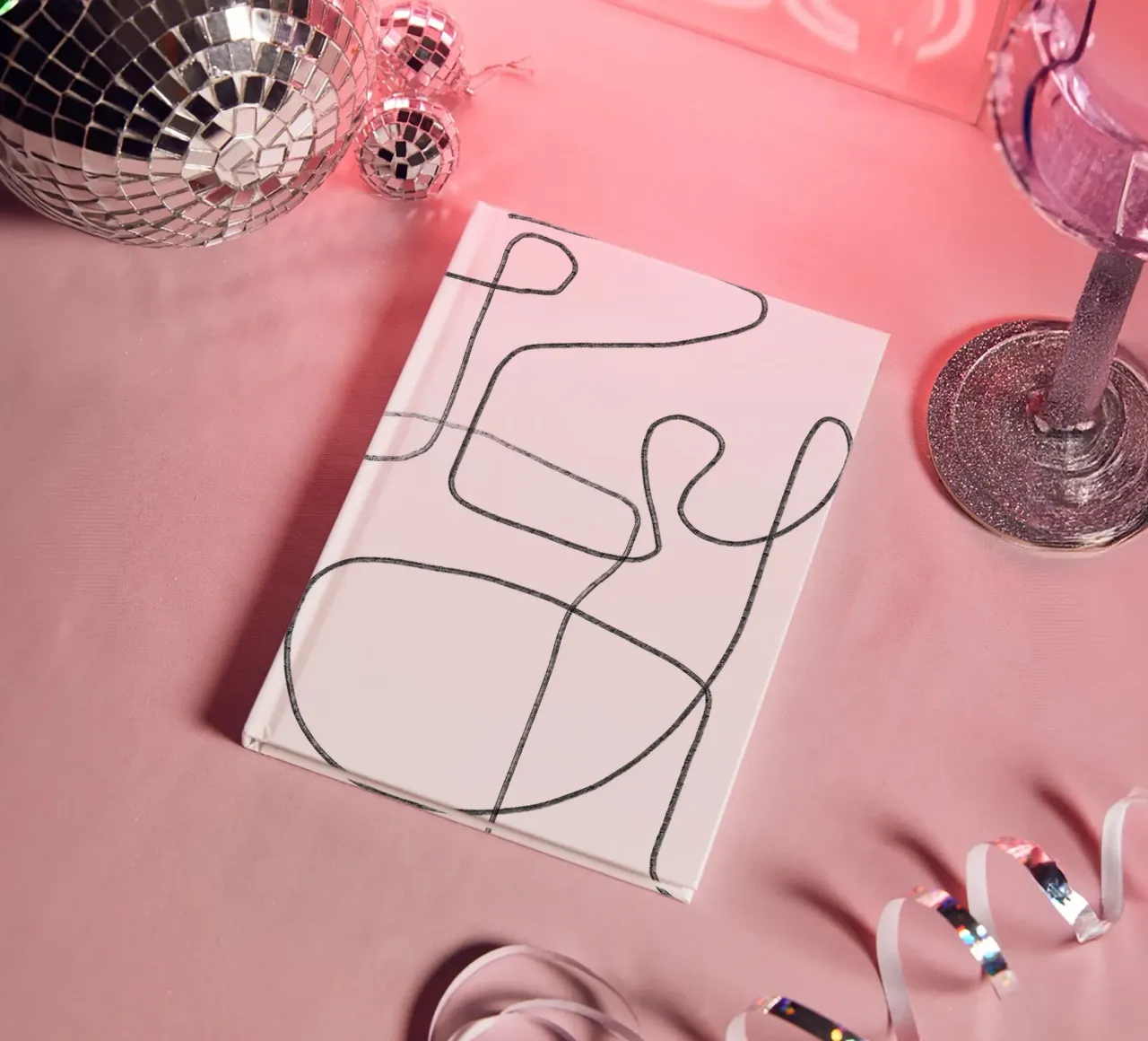 Abstract Intricate Line Art notebook by Melloi Art Print