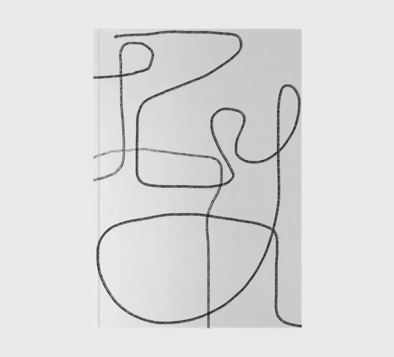 Abstract Intricate Line Art notebook by Melloi Art Print