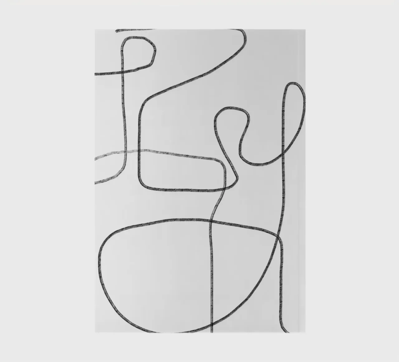 Abstract Intricate Line Art notebook by Melloi Art Print