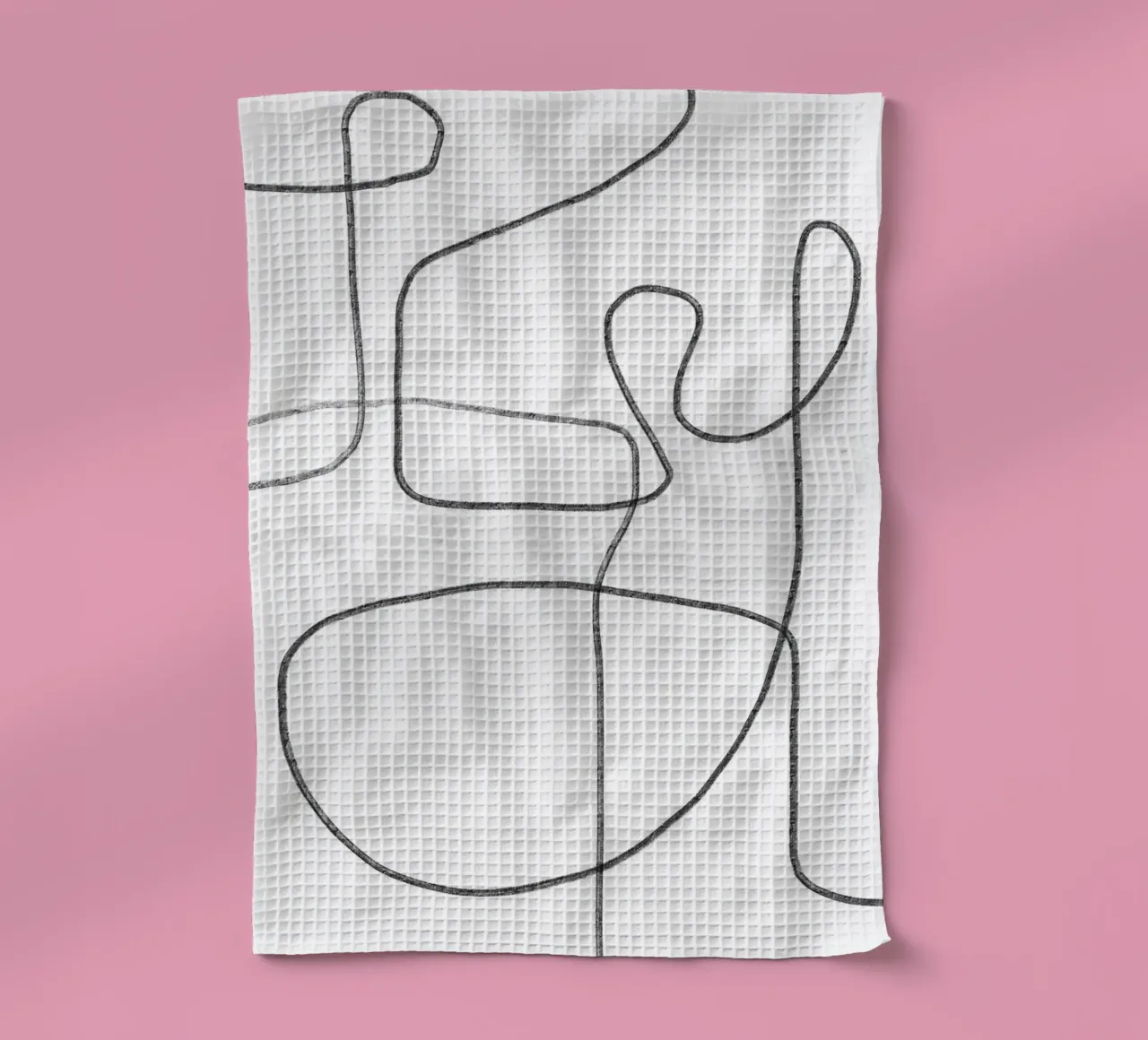 Dessin au trait abstrait et complexe torchon de Melloi Art Print