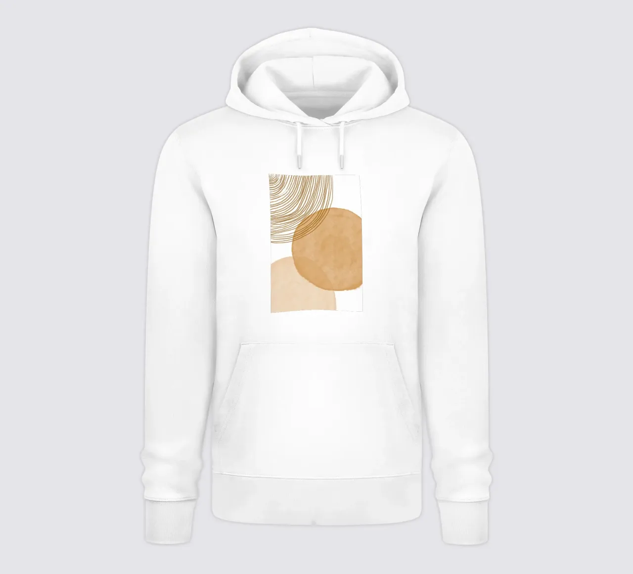 Arte geométrico abstracto de círculos sudadera con capucha de Melloi Art Print