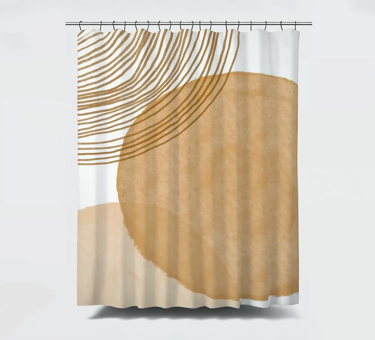 Abstracte Geometrische Cirkels Kunst douchegordijn van Melloi Art Print