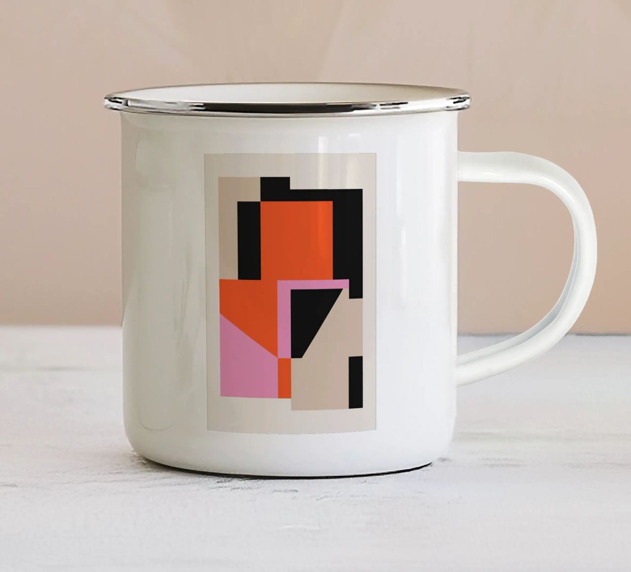 Astrazione 14 tazza in smalto da Gaite