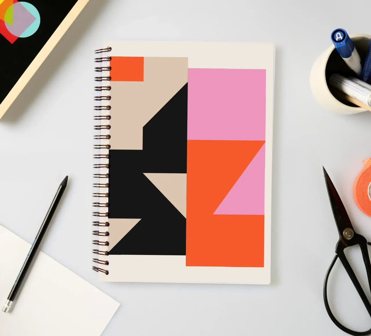 Abstraction 16 spiral notebook by Gaite