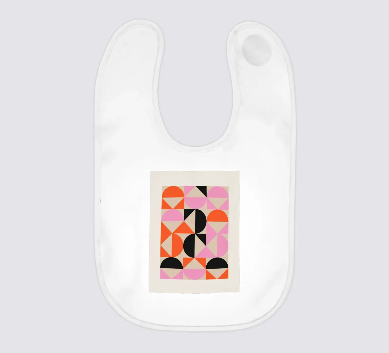 Geometric Abstraction 250 baby bib by Gaite