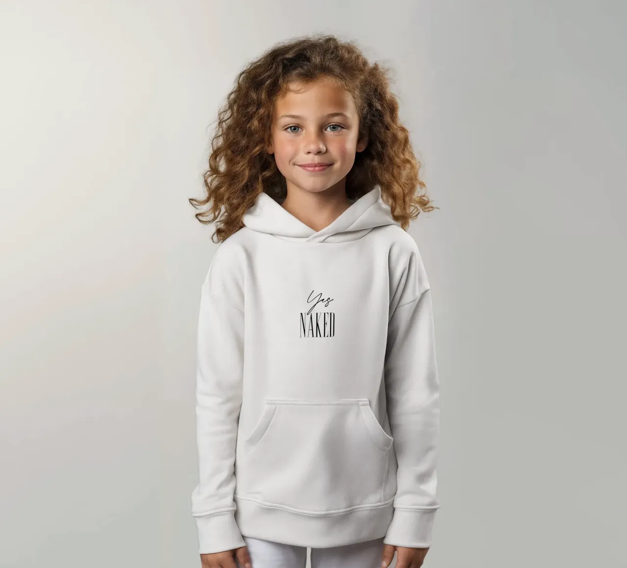 Sì nudo felpa bambino con cappuccio da ARTVI-SHOP
