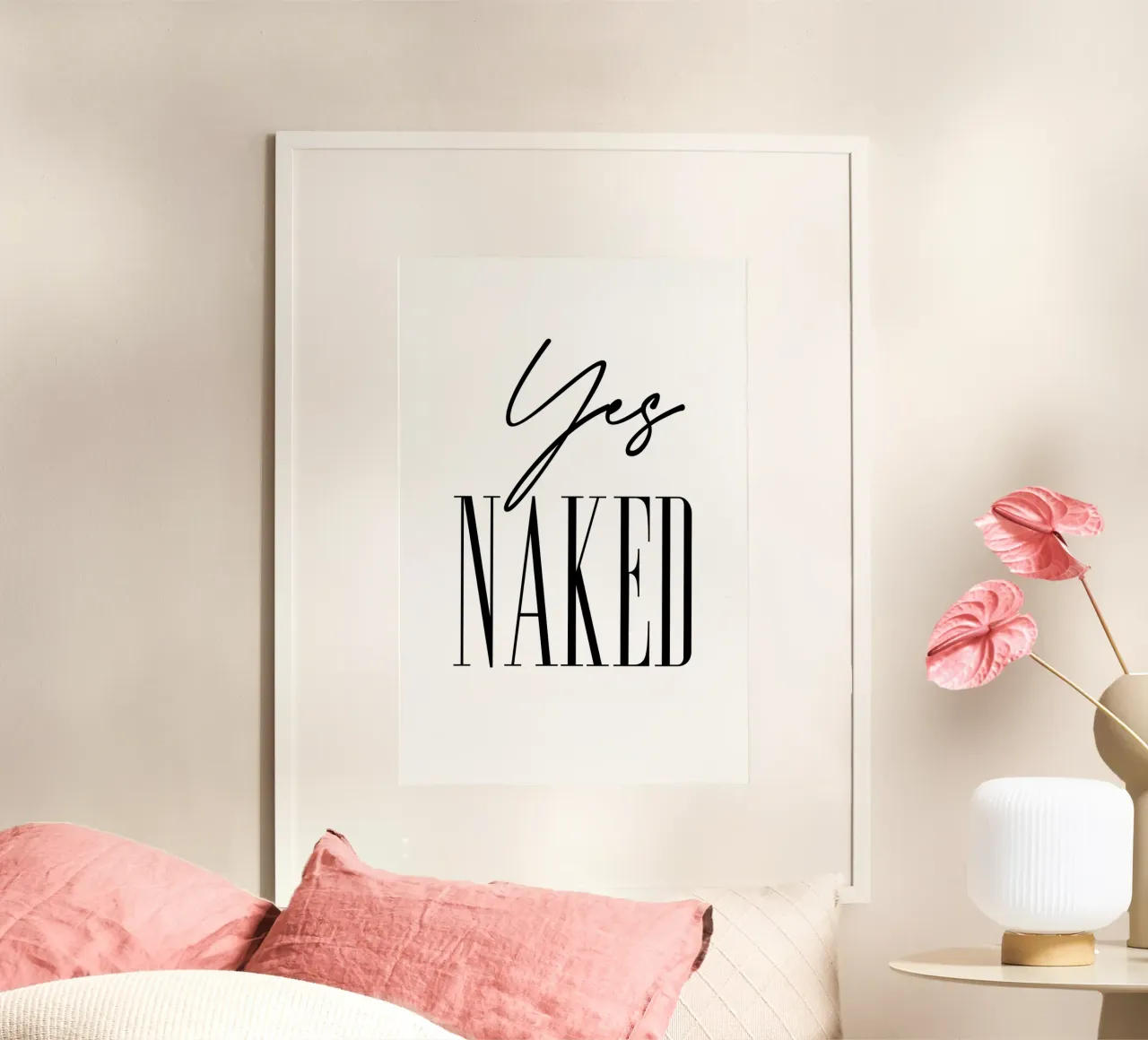 Yes naked poster da 🎁 NOBELART