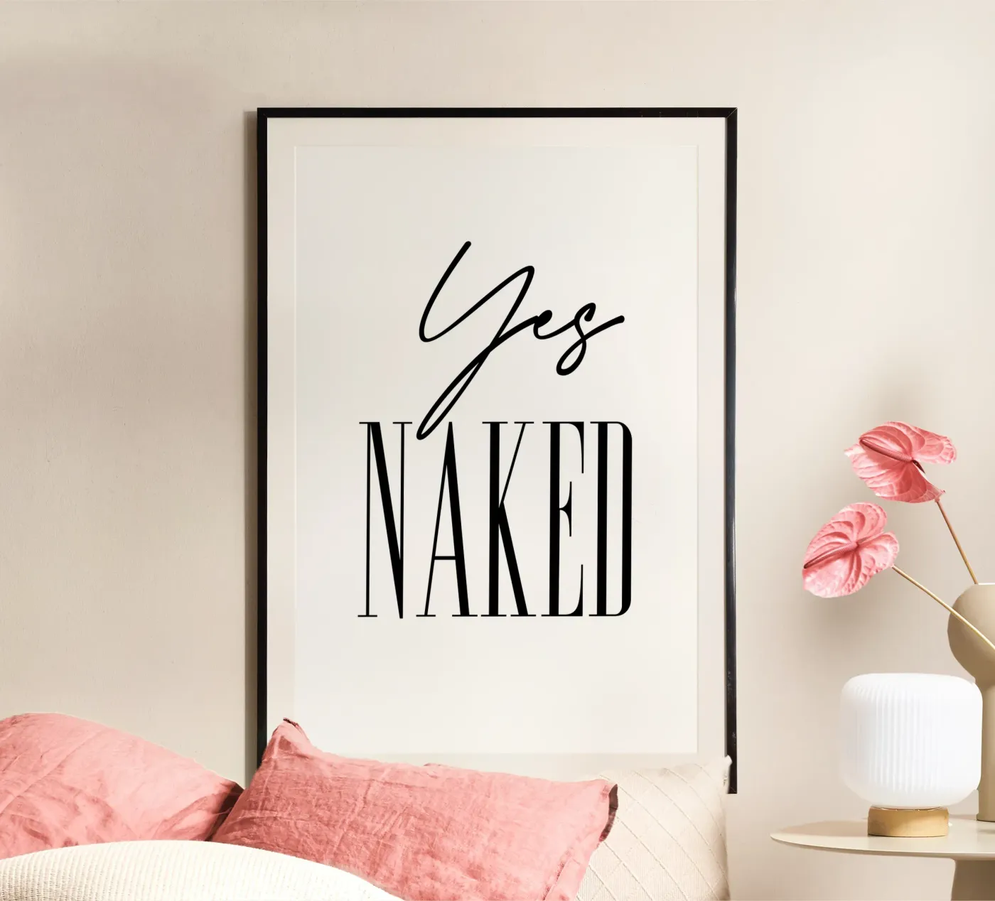 Sì nudo poster da 🎁 NOBELART