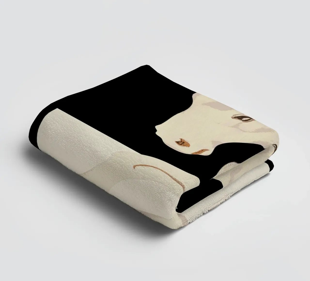 Art abstrait minimal Cheval 2 serviette de bain de ThingDesign