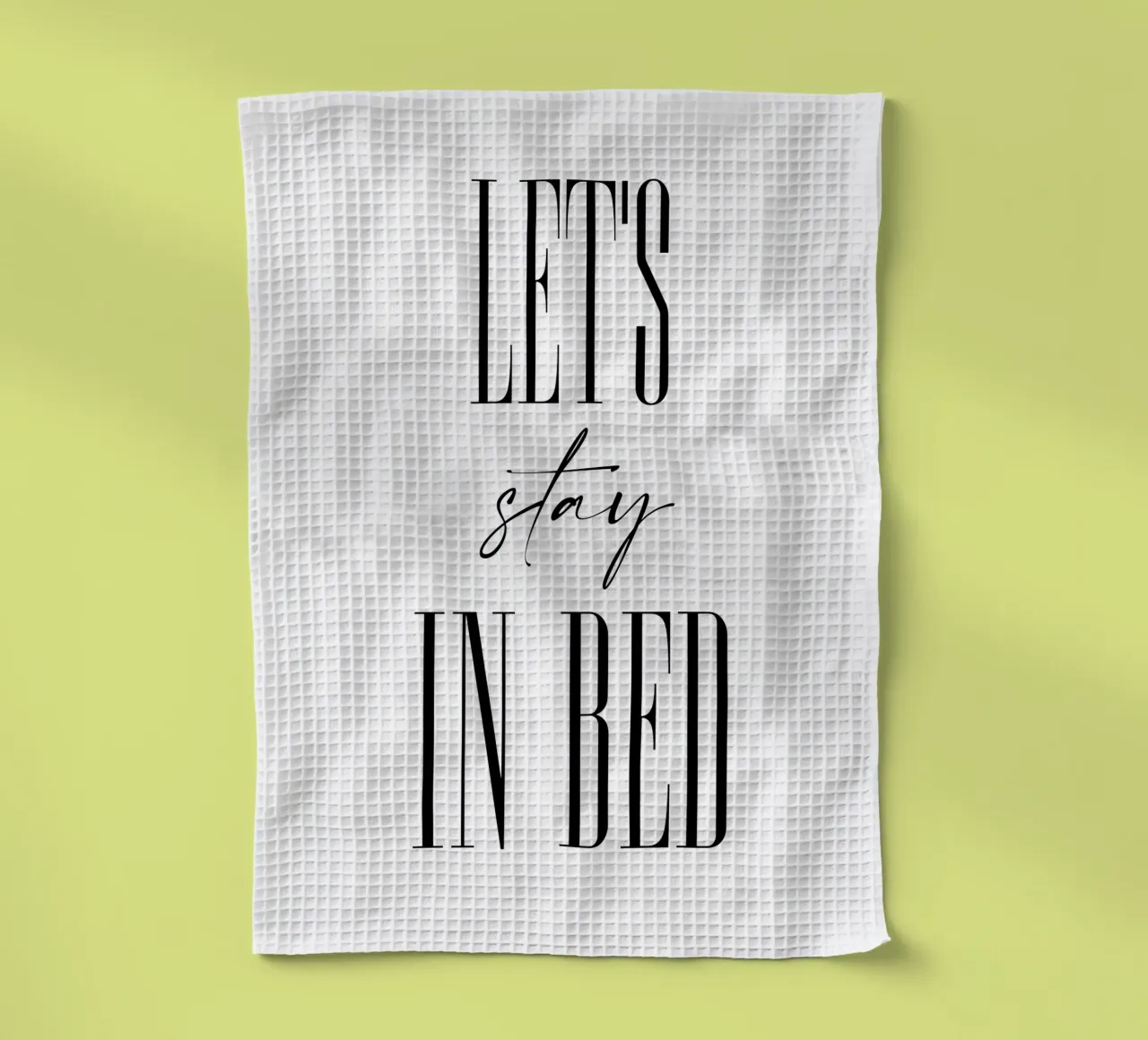 Restiamo a letto canovaccio da cucina da 🎁 ARTVI-SHOP