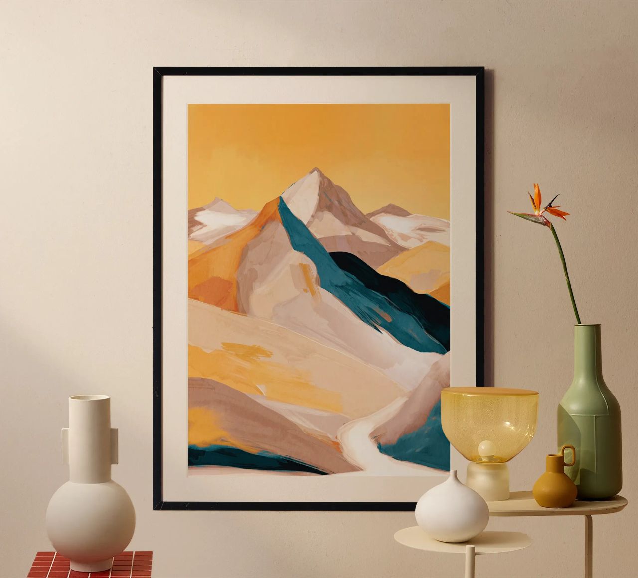 Summer Mountains 4 poster by ThingDesign