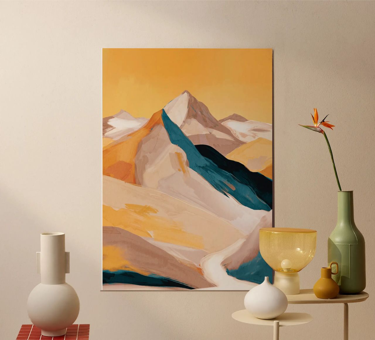 Summer Mountains 4 poster by ThingDesign