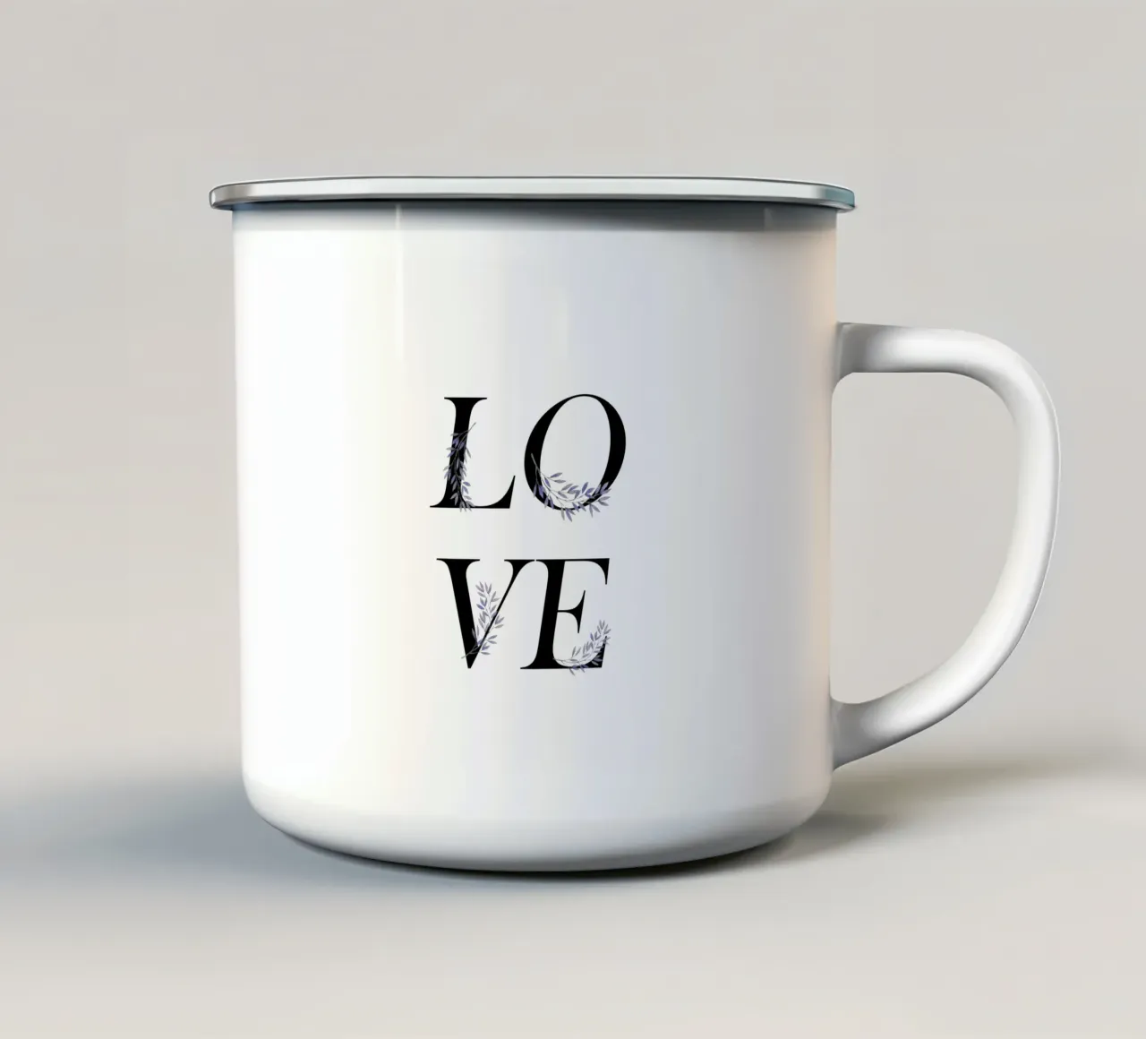 amore tazza in smalto da ARTVI-SHOP