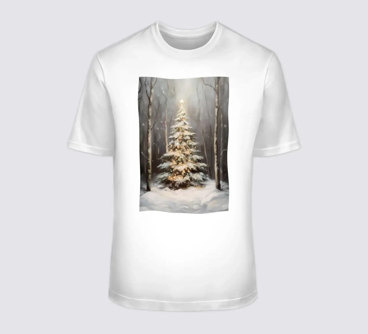 Incantevole albero di Natale t-shirt da Melloi Art Print
