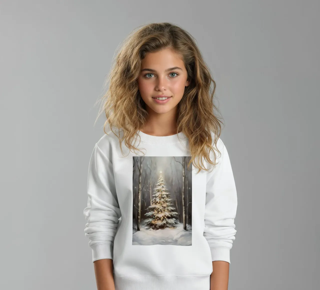 Incantevole albero di Natale felpa bambino da Melloi Art Print