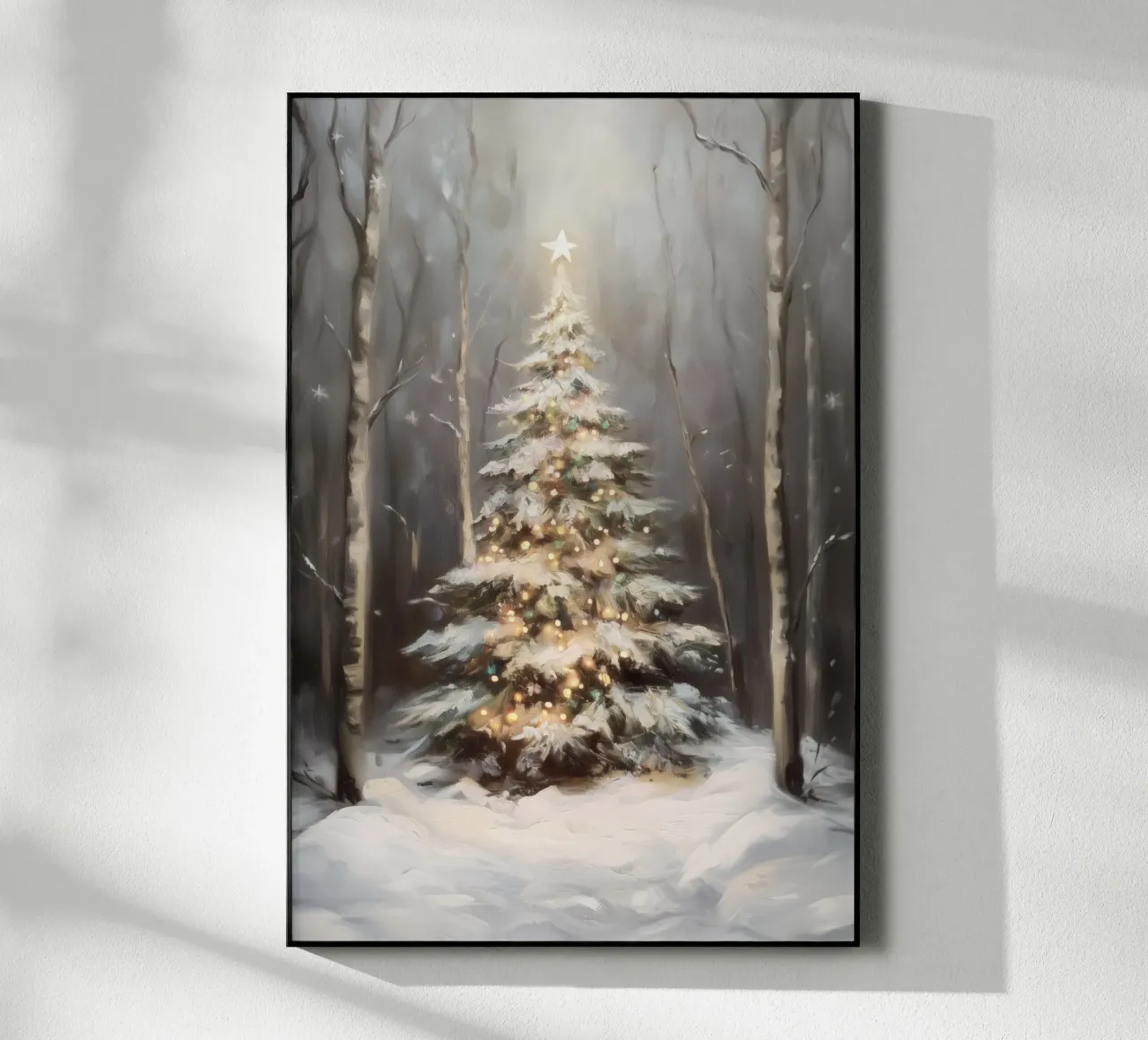 Incantevole albero di Natale plexiglass da Melloi Art Print