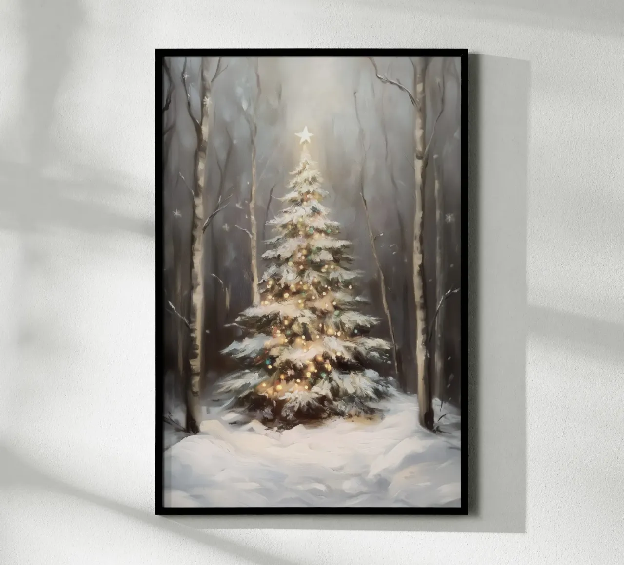 Incantevole albero di Natale carta hahnemühle da Melloi Art Print