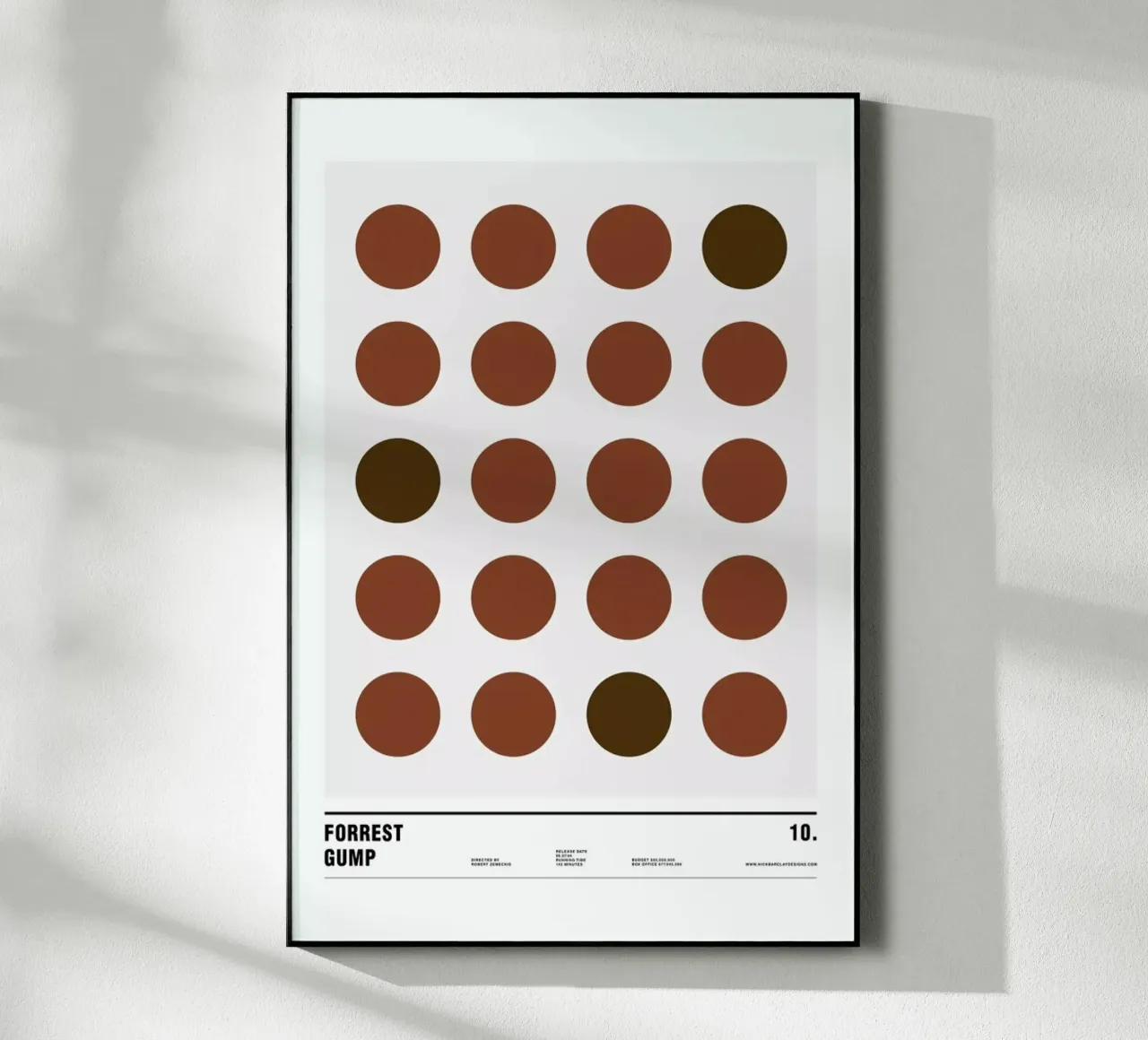 Forrest Gump plexiglass da Nick Barclay