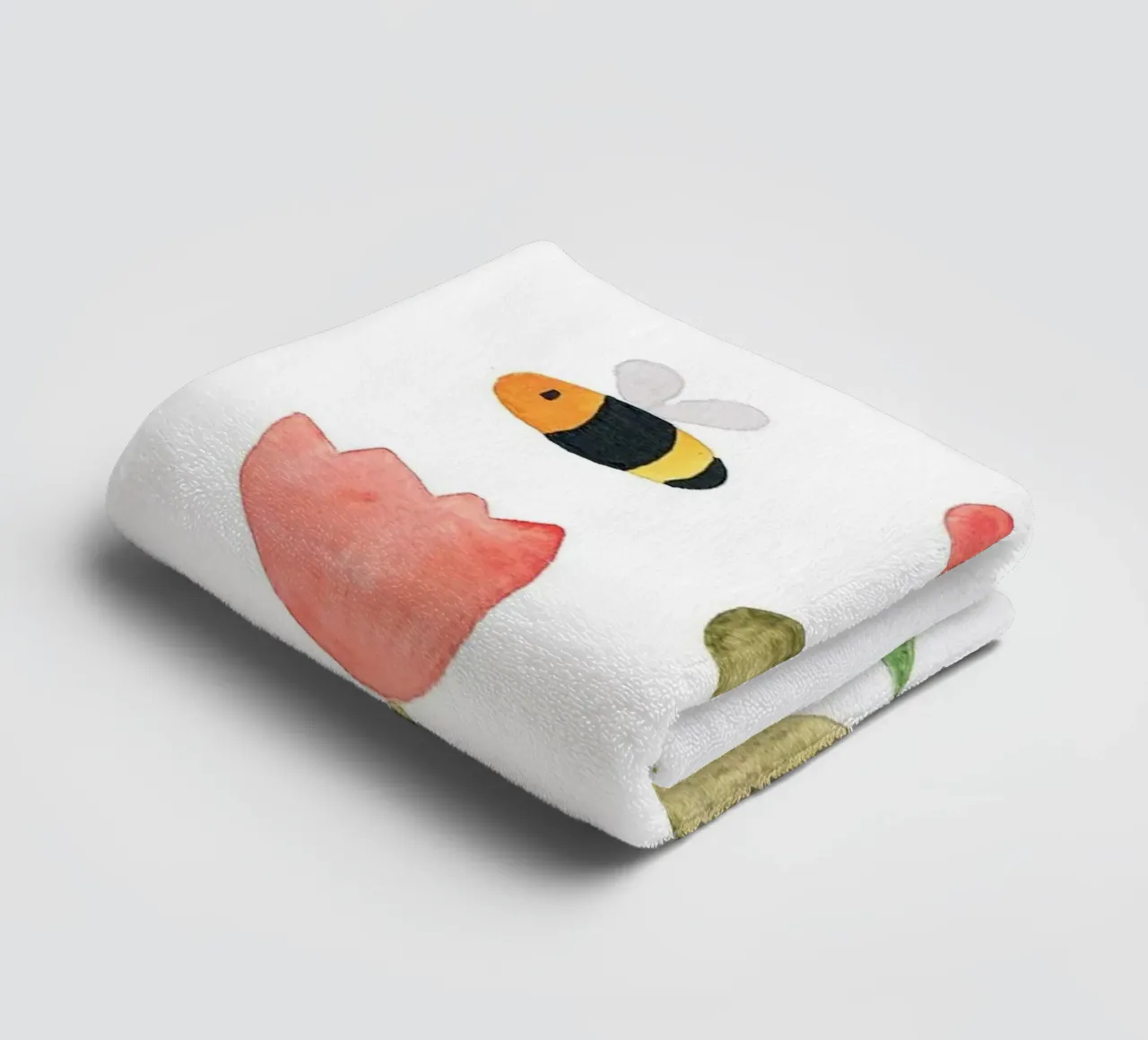 Wiese mit Blumen - Wasserfarbe asciugamano da bagno da BAINAI KIDS