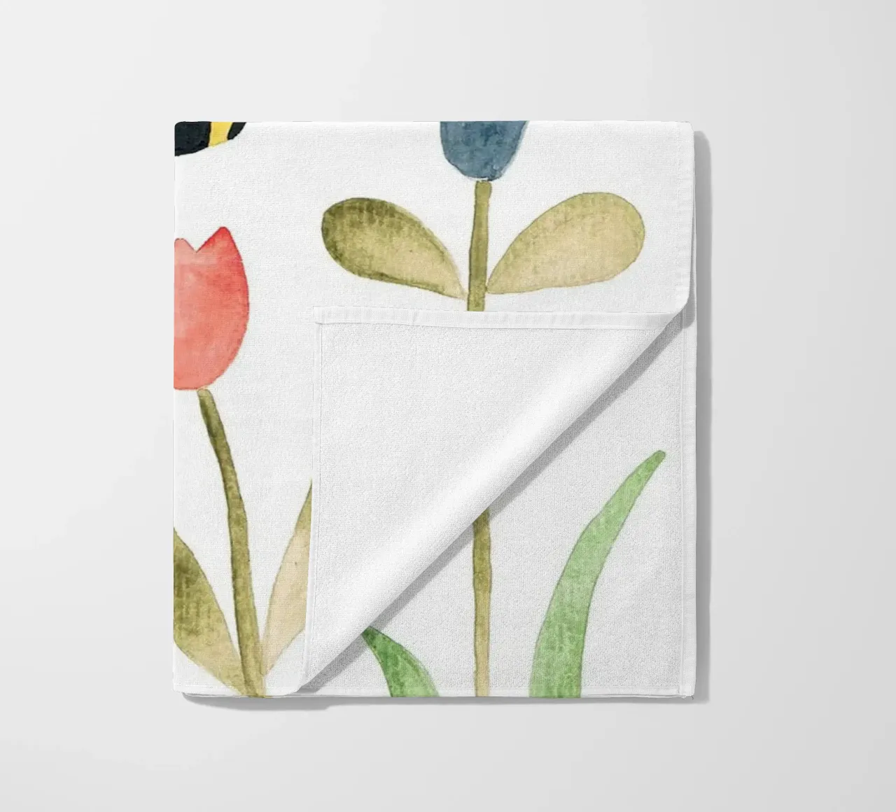 Wiese mit Blumen - Wasserfarbe telo mare da BAINAI KIDS