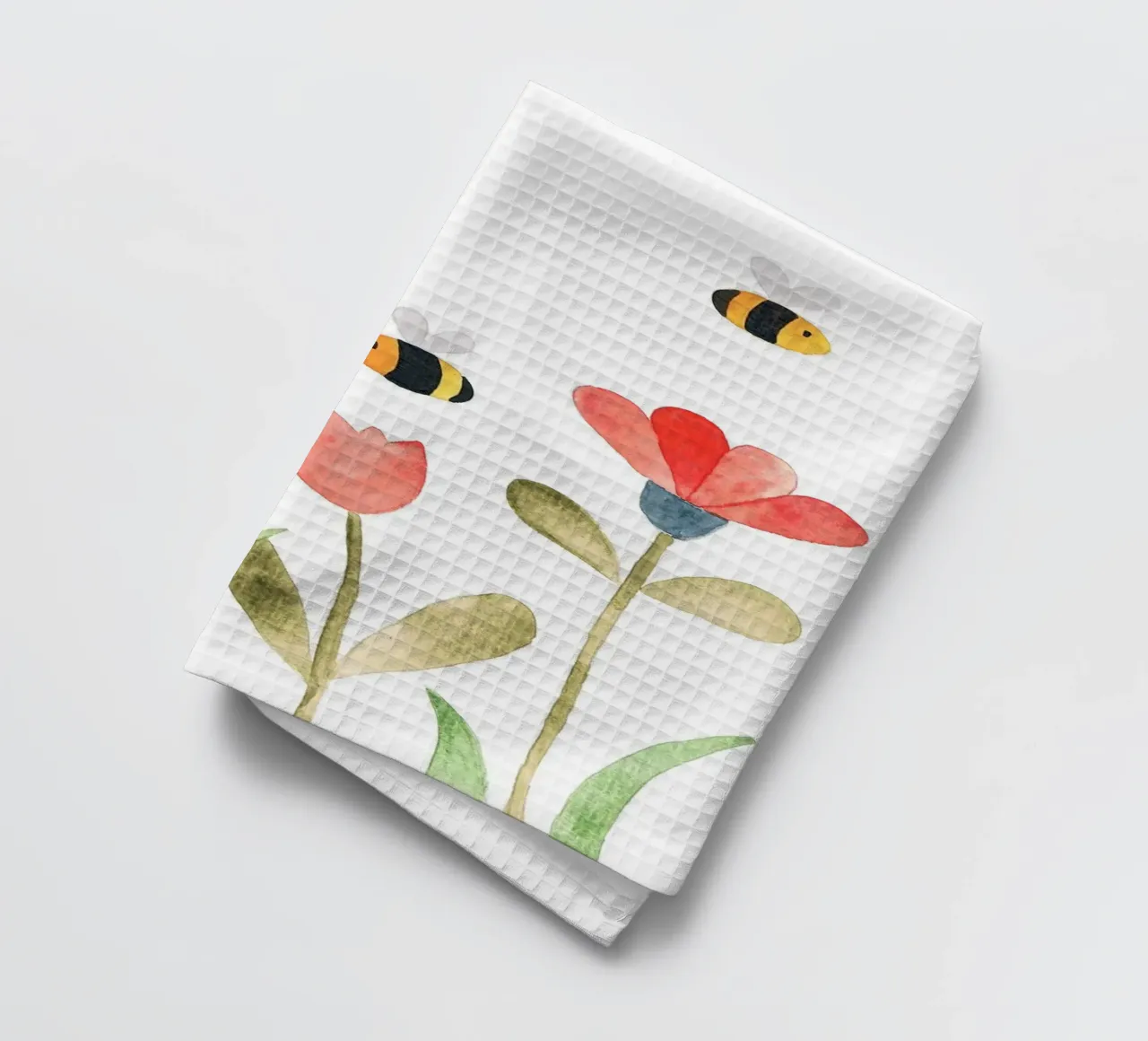 Wiese mit Blumen - Wasserfarbe canovaccio da cucina da BAINAI KIDS