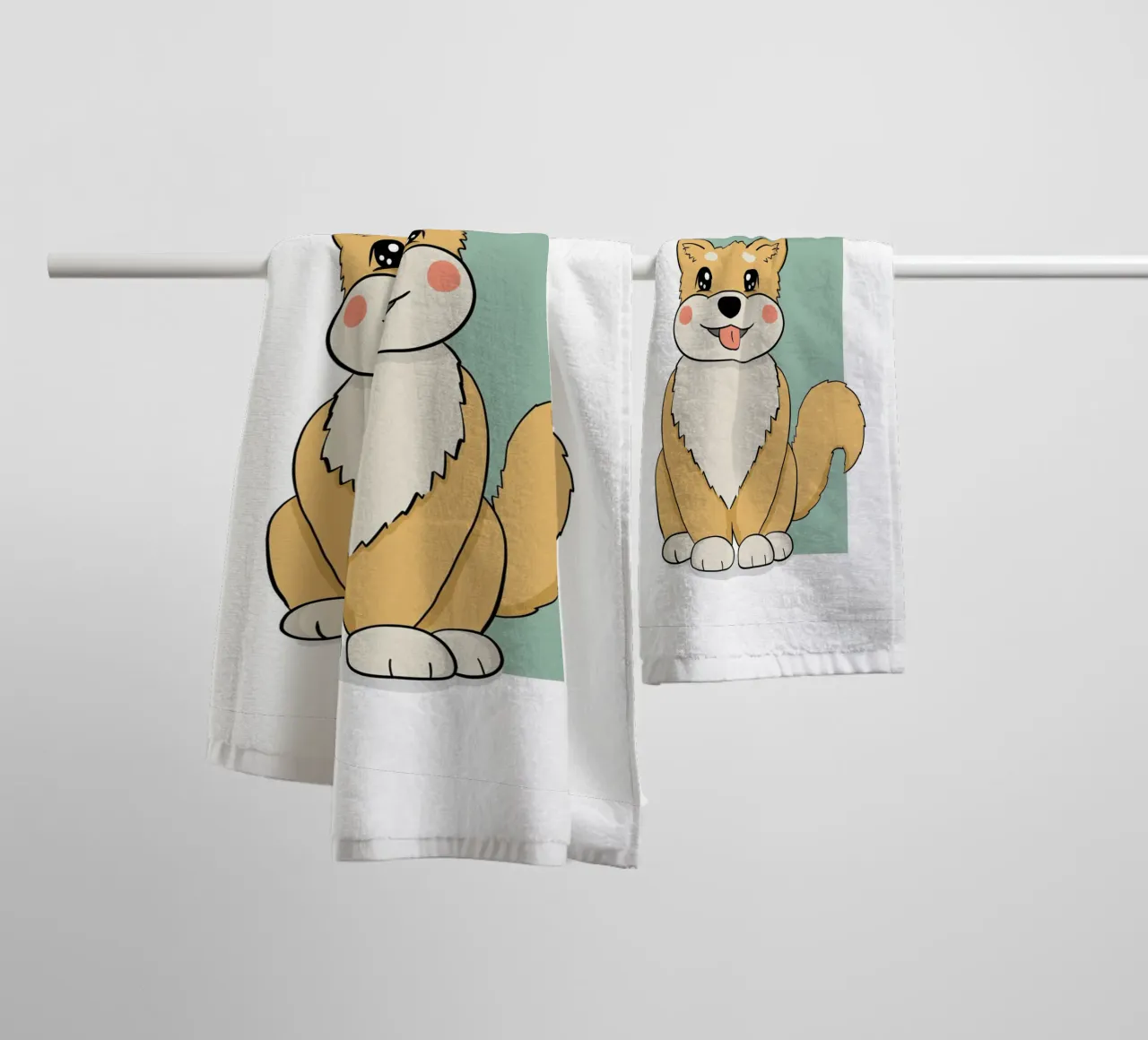 Spielecke Shiba Inu asciugamano da bagno da BAINAI KIDS