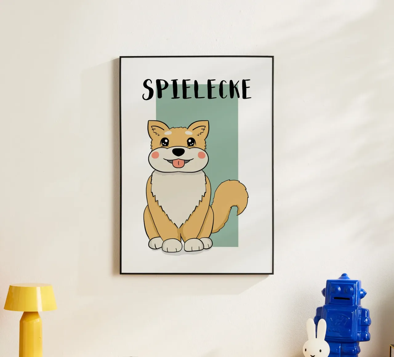 Spielecke Shiba Inu alluminio dibond da BAINAI KIDS