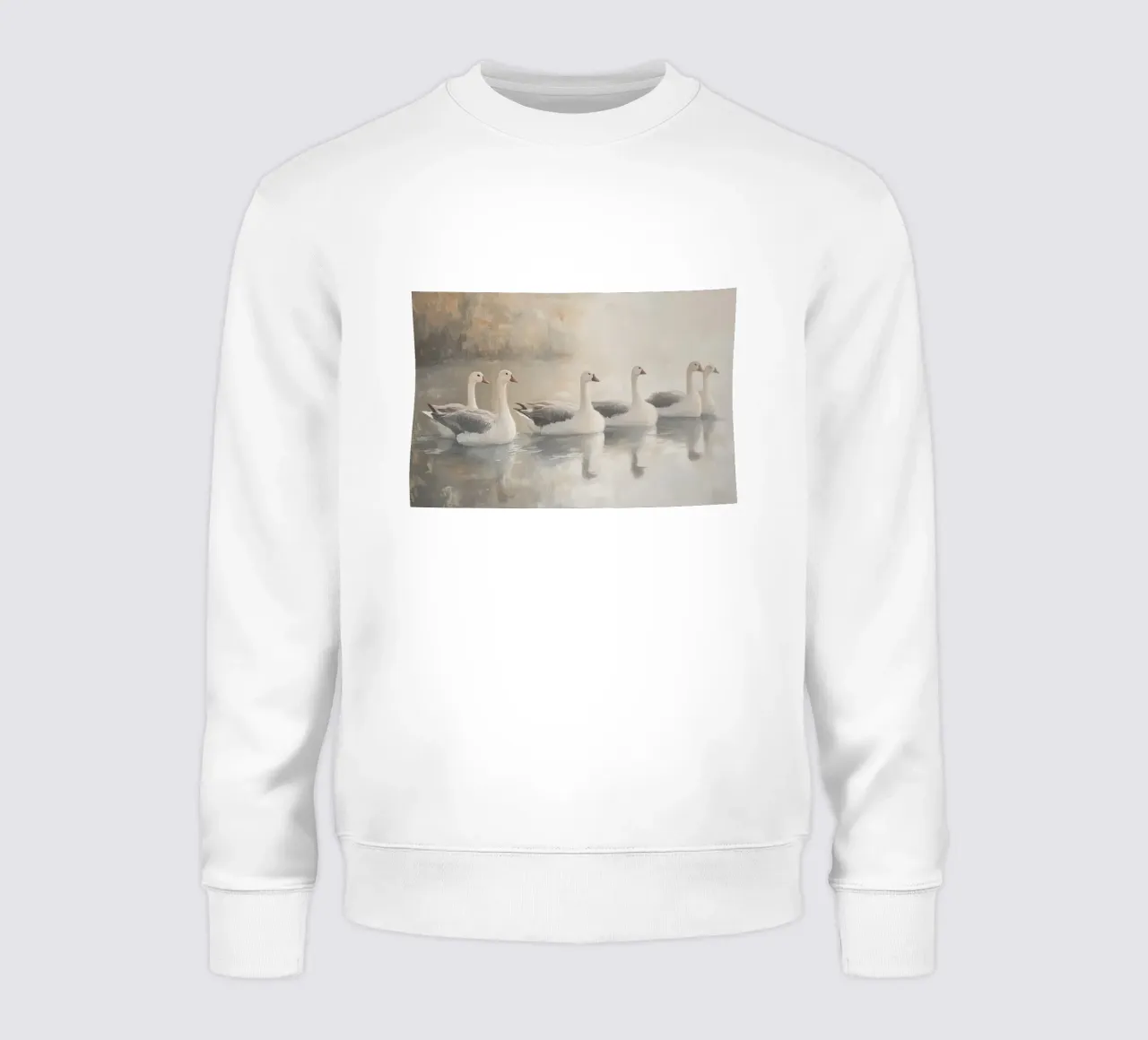 Oche tranquille sull'acqua felpa da Melloi Art Print