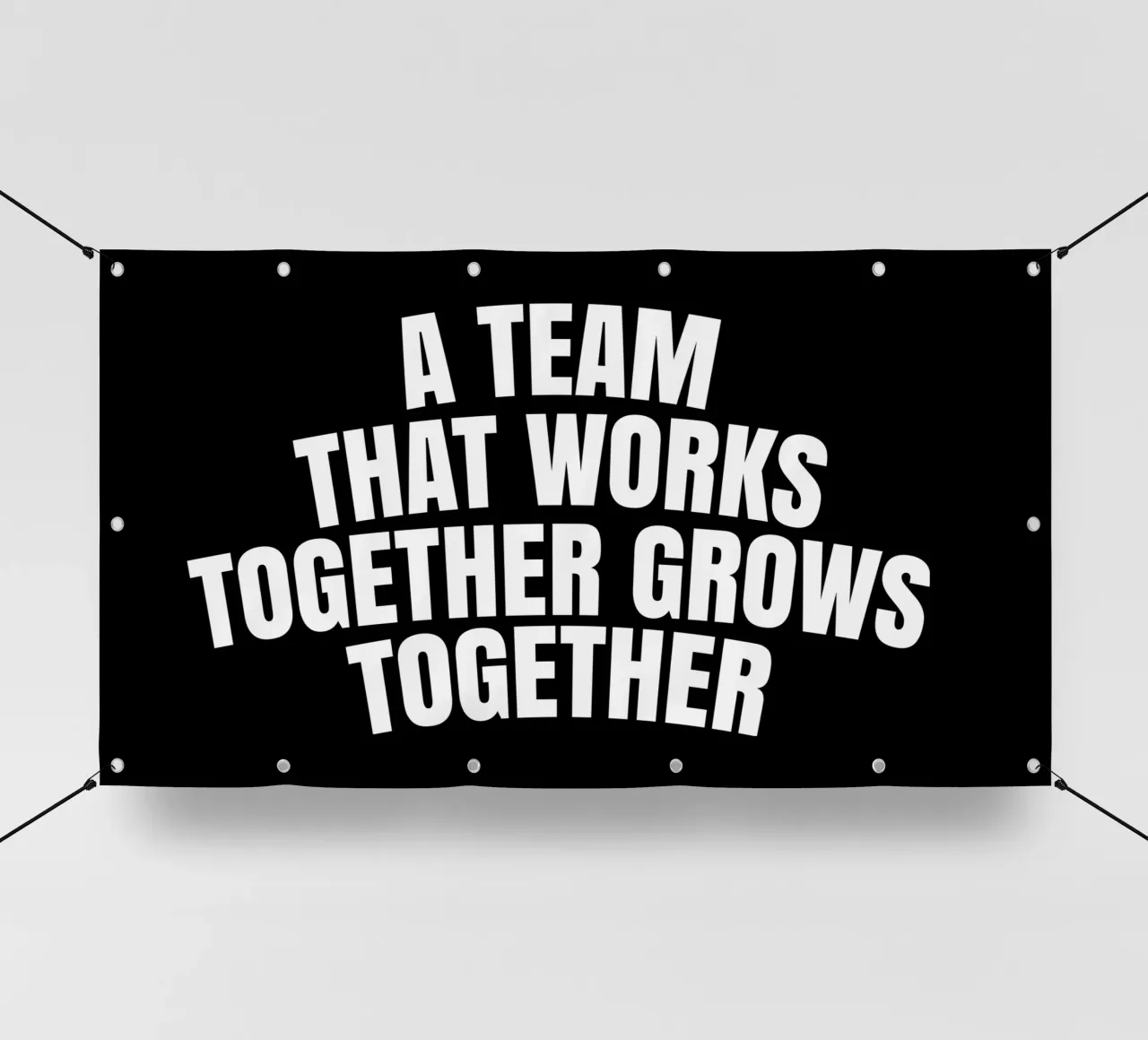 A team that works together grows together telo in pvc da happieeagle