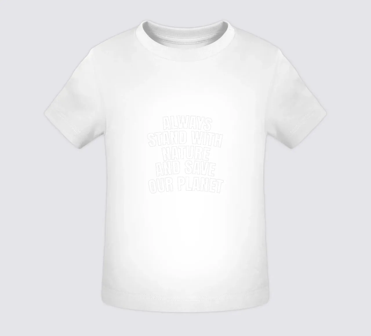 Always stand with nature and save our planet camiseta de bebé de happieeagle