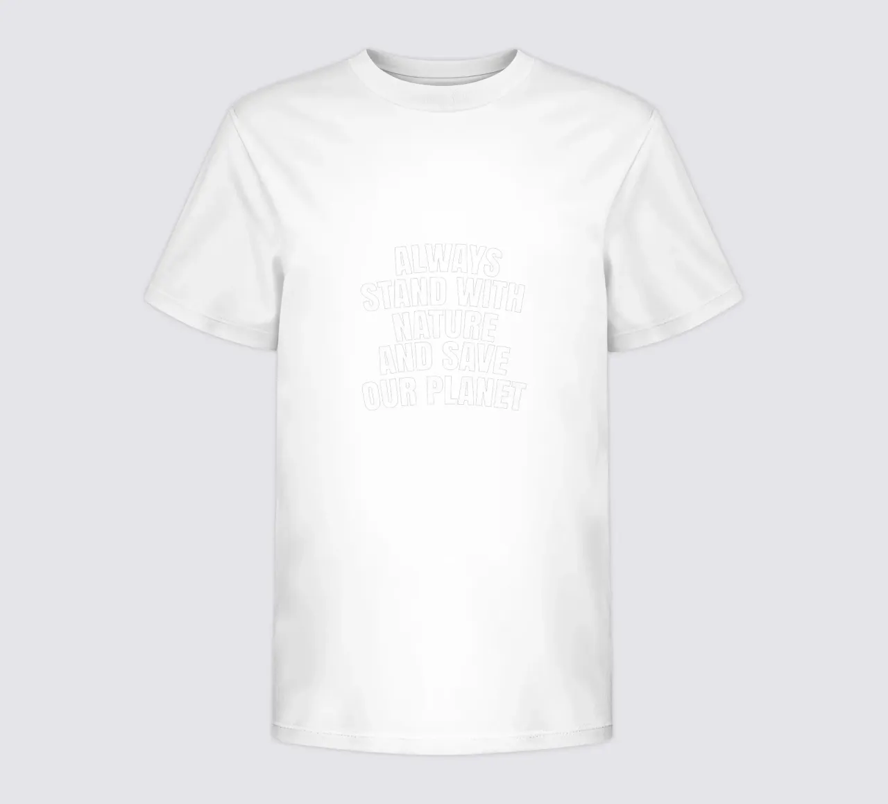 Always stand with nature and save our planet t-shirt bambini da happieeagle