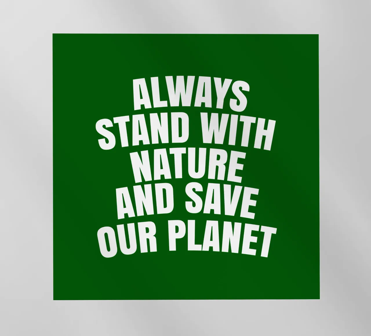 Always stand with nature and save our planet pellicola backlit da happieeagle