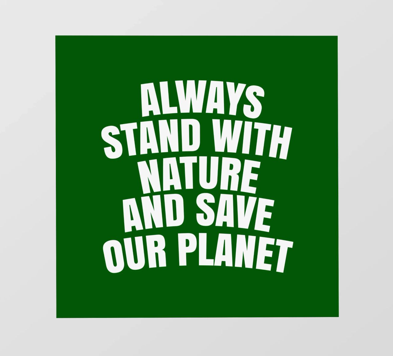 Always stand with nature and save our planet pellicola backlit da happieeagle