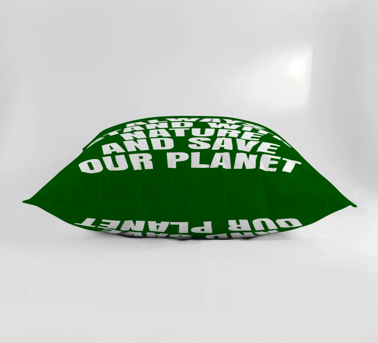 Always stand with nature and save our planet cuscino da happieeagle