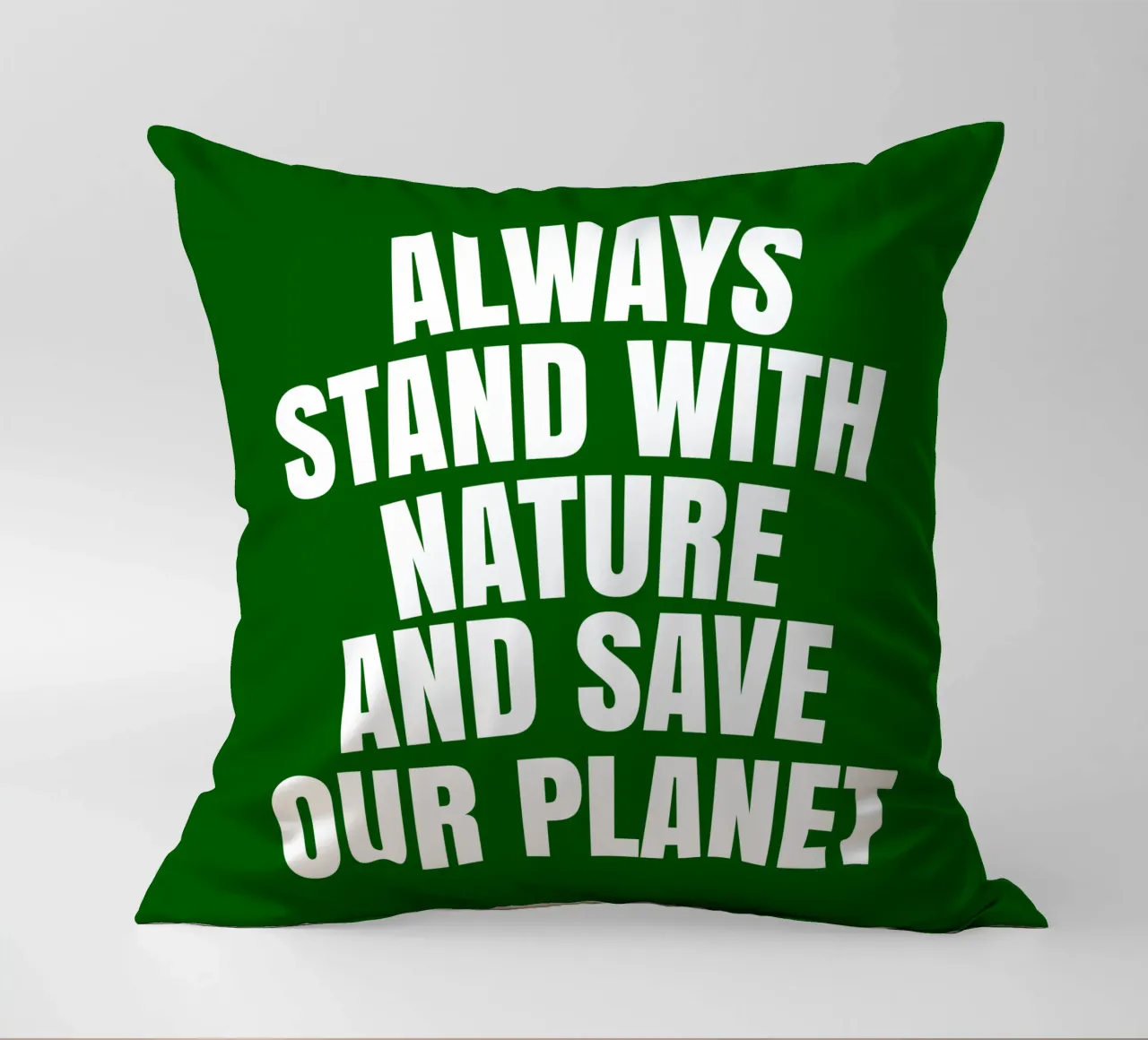 Always stand with nature and save our planet cuscino da happieeagle