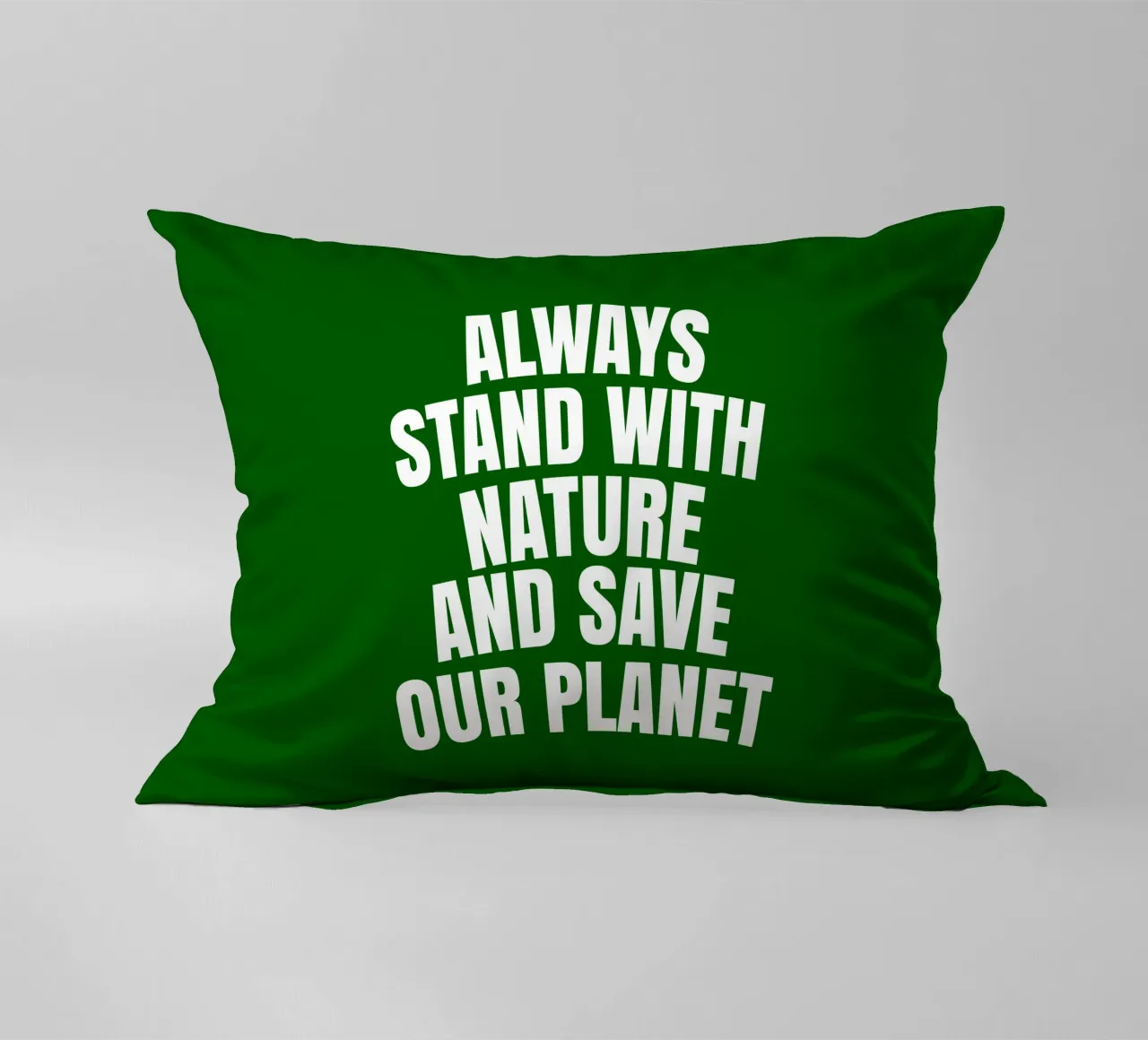 Always stand with nature and save our planet Kissen von happieeagle