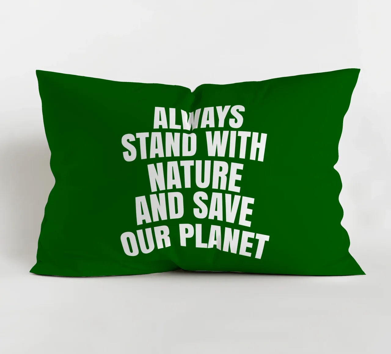 Always stand with nature and save our planet cuscino da happieeagle