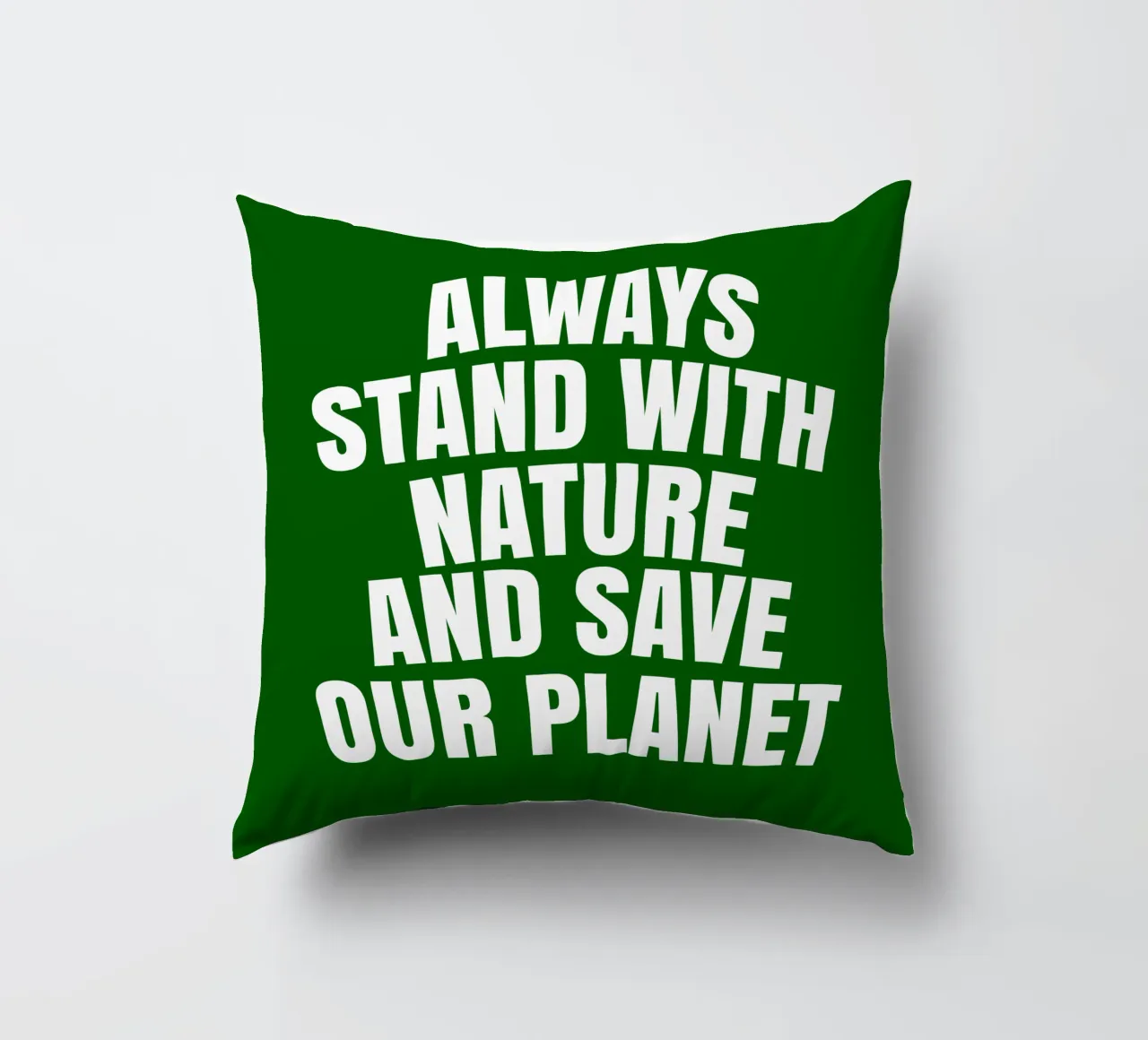 Always stand with nature and save our planet cuscino da happieeagle