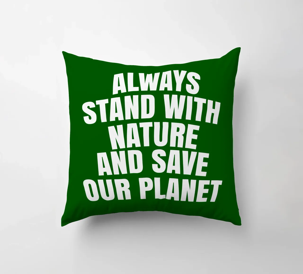Always stand with nature and save our planet cuscino da happieeagle