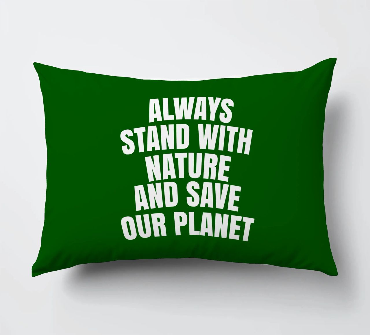 Always stand with nature and save our planet cuscino da happieeagle