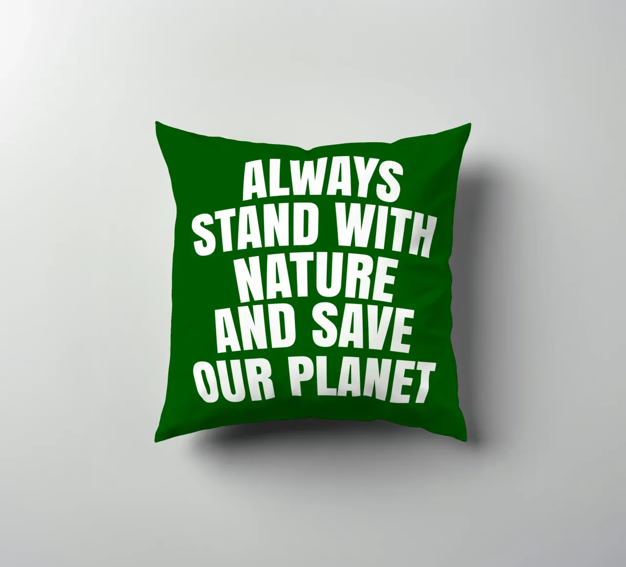 Always stand with nature and save our planet Kissen von happieeagle