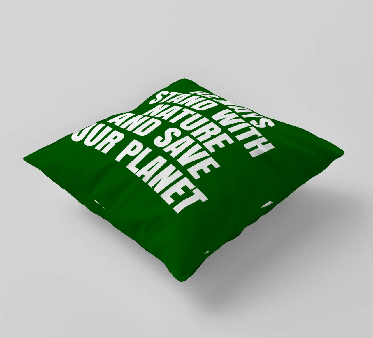 Always stand with nature and save our planet cuscino da happieeagle